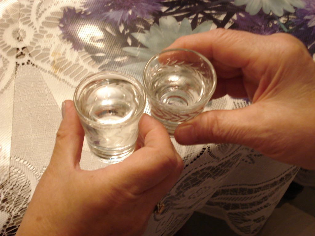 Shots of vodka